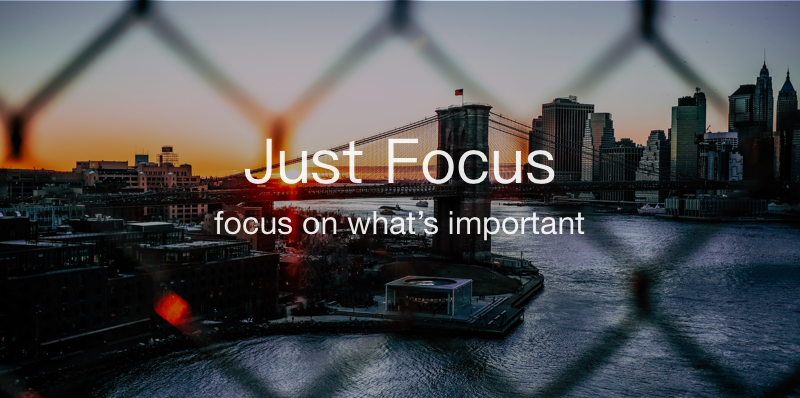 Just Focus iOS 版发布啦